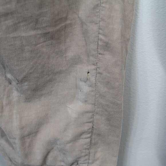 James Perse Ultra Fine Corduroy Jumper Jumpsuit Beige Neutral Nude - Picture 14 of 16